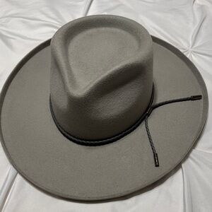 Shyanne Gray Western Hat with Cord Trim